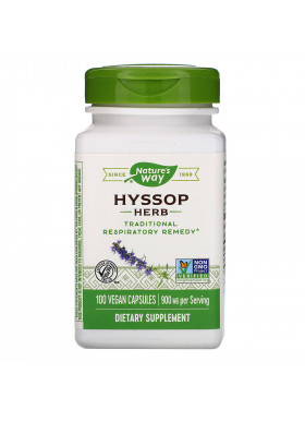 Nature's Way, Hyssop Herb, 900 mg, 100 Vegan Capsules