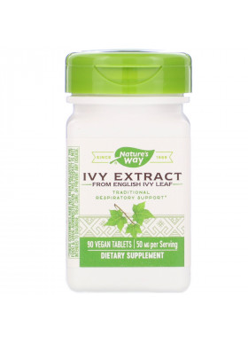 Nature's Way, Ivy Extract, 50 mg, 90 Vegan Tablets