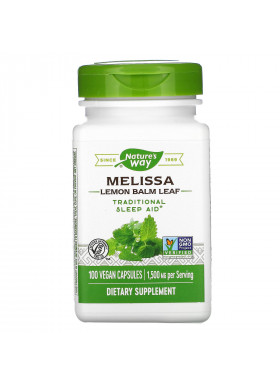 Nature's Way, Melissa, Lemon Balm Leaf, 1,500 mg, 100 Vegan Capsules