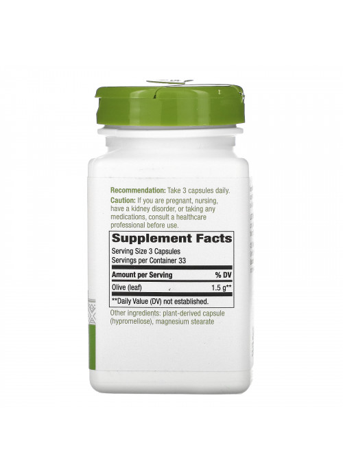 Nature's Way, Olive Leaf, 1,500 mg, 100 Vegan Capsules
