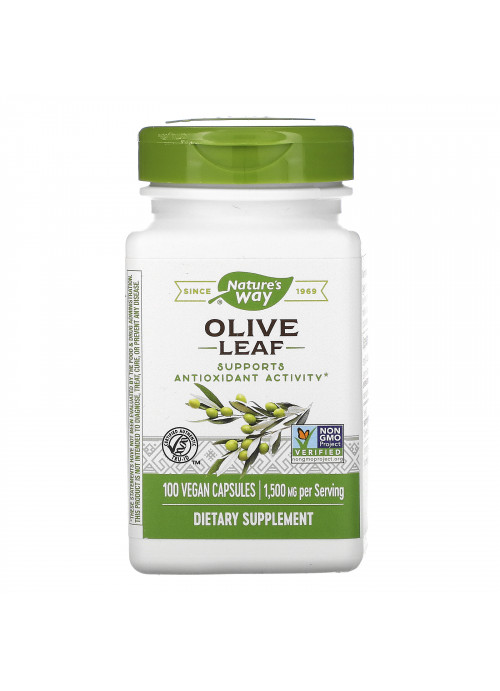Nature's Way, Olive Leaf, 1,500 mg, 100 Vegan Capsules