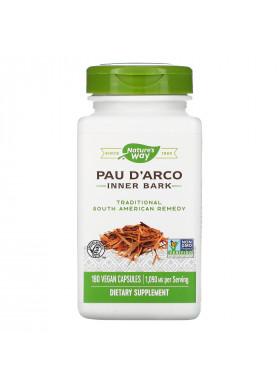 Nature's Way, Pau d'Arco, Inner Bark, 1,090 mg, 180 Vegan Capsules