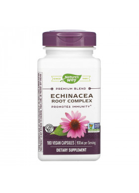 Nature's Way, Premium Blend Echinacea Root Complex, 900 mg, 180 Vegan Capsules