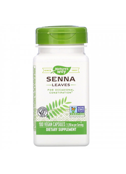 Nature's Way, Senna Leaves, 1,350 mg, 100 Vegan Capsules