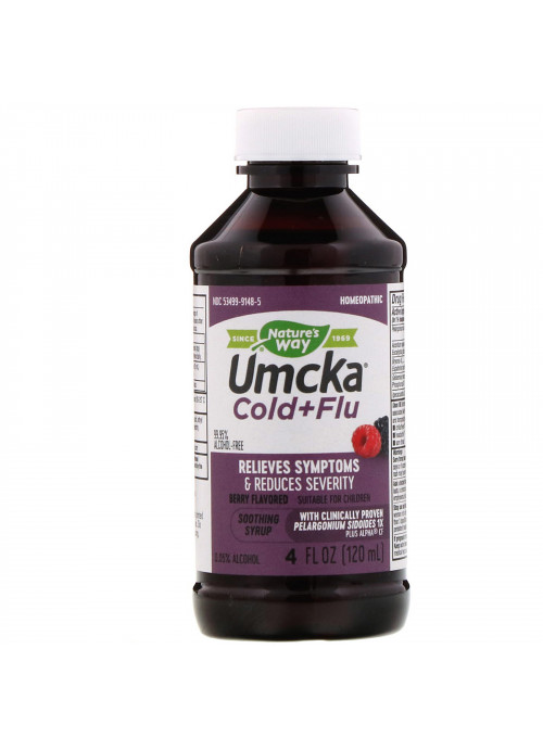 Nature's Way, Umcka Cold+Flu, Berry Flavored, 4 fl oz (120 ml)