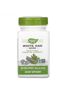 Nature's Way, White Oak Bark, 960 mg, 100 Vegan Capsules