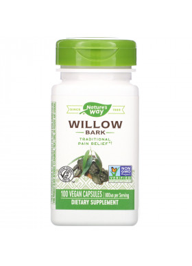 Nature's Way, Willow Bark, 800 mg, 100 Vegan Capsules