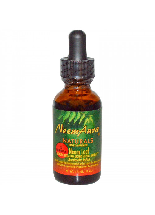 NeemAura, Neem Leaf, 3X Concentration, Extract, 1 fl oz (30 ml)