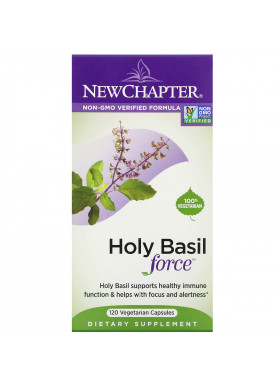 New Chapter, Holy Basil Force, 120 Vegetarian Capsules