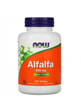 Now Foods, Alfalfa, 650 mg, 250 Tablets