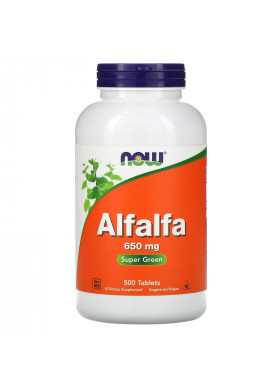 Now Foods, Alfalfa, 650 mg, 500 Tablets