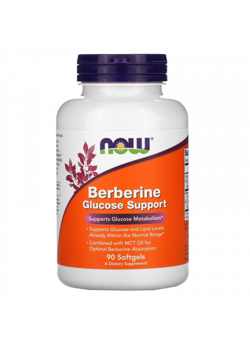 Now Foods, Berberine Glucose Support, 90 Softgels