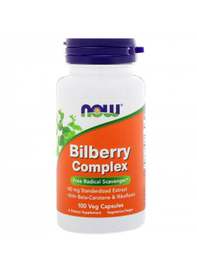 Now Foods, Bilberry Complex, 100 Veg Capsules