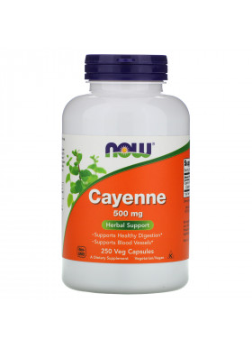 Now Foods, Cayenne, 500 mg, 250 Veg Capsules