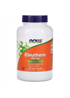 Now Foods, Eleuthero, 500 mg, 250 Veg Capsules