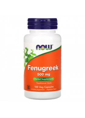 Now Foods, Fenugreek, 500 mg, 100 Veg Capsules