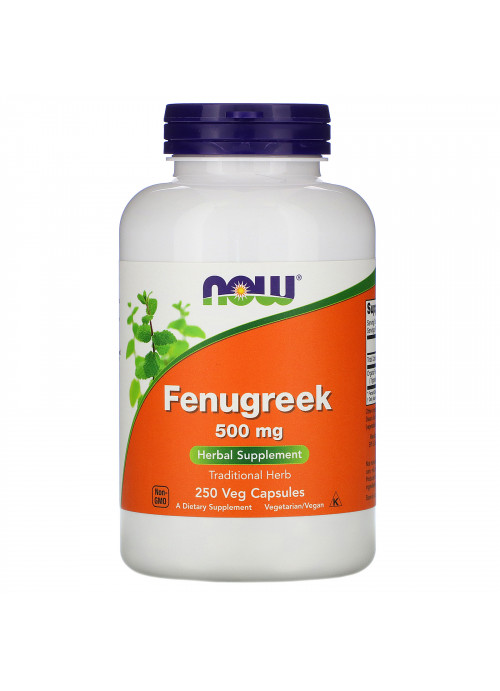Now Foods, Fenugreek, 500 mg, 250 Veg Capsules
