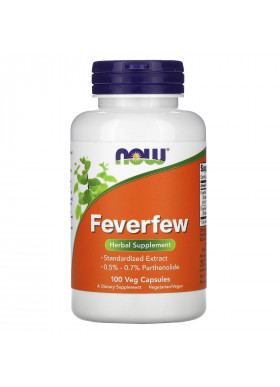 Now Foods, Feverfew, 100 Veg Capsules