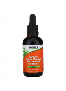 Now Foods, Green Black Walnut Wormwood Complex, 2 fl oz (59 ml)