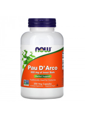 Now Foods, Pau D' Arco, 500 mg, 250 Veg Capsules