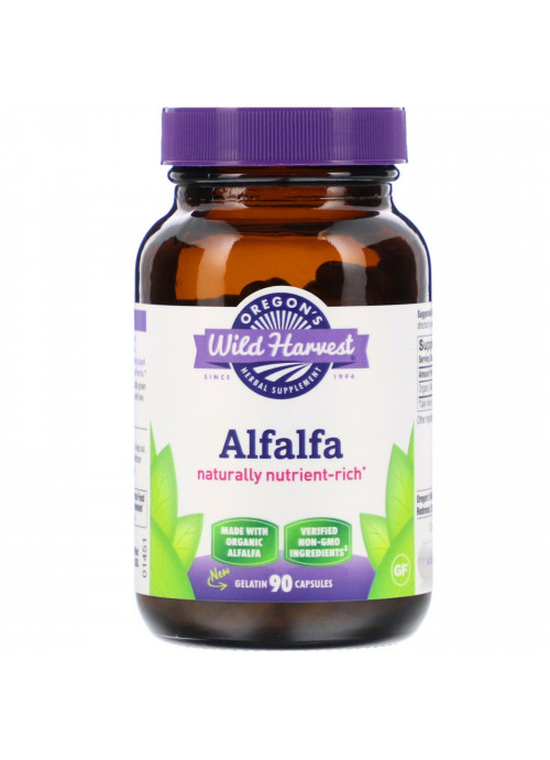 Oregon's Wild Harvest, Alfalfa, 90 Capsules