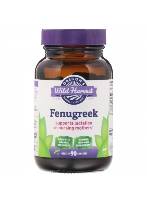Oregon's Wild Harvest, Fenugreek, 90 Capsules