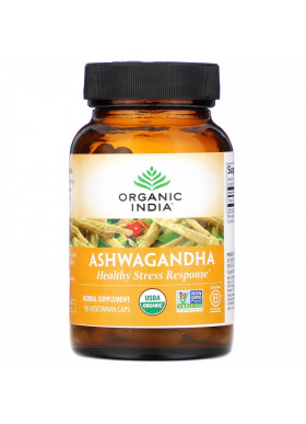 Organic India, Ashwagandha, 90 Vegetarian Caps