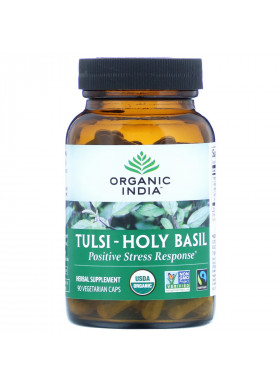 Organic India, Tulsi-Holy Basil, Positive Stress Response, 90 Vegetarian Caps