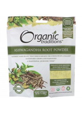 Organic Traditions, Ashwagandha Root Powder, 7 oz (200 g)