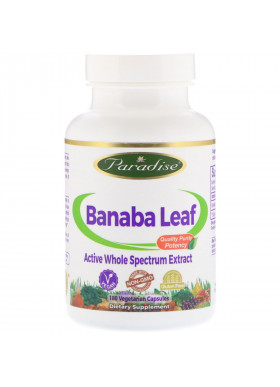 Paradise Herbs, Banaba Leaf, 180 Vegetarian Capsules