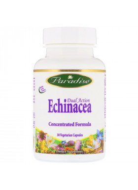 Paradise Herbs, Dual Action Echinacea, 30 Vegetarian Capsules