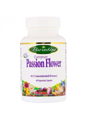 Paradise Herbs, European Passion Flower, 60 Vegetarian Capsules