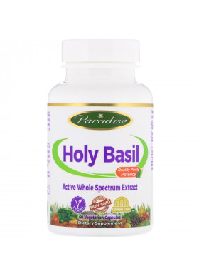 Paradise Herbs, Holy Basil, 60 Vegetarian Capsules