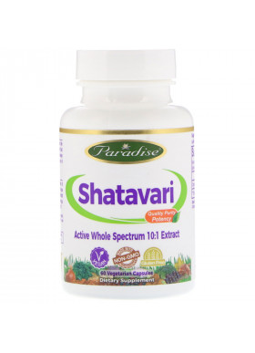 Paradise Herbs, Shatavari, 60 Vegetable Capsules