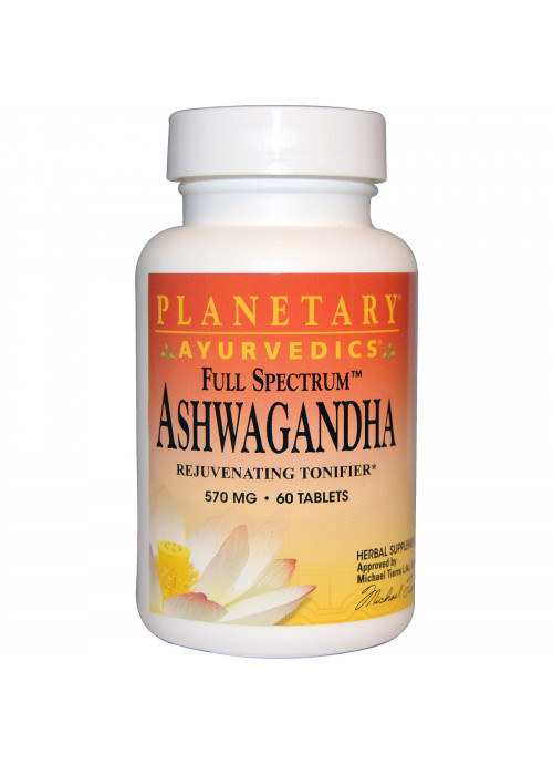 Planetary Herbals, Ayurvedics, Full Spectrum Ashwagandha, 570 mg, 60 Tablets