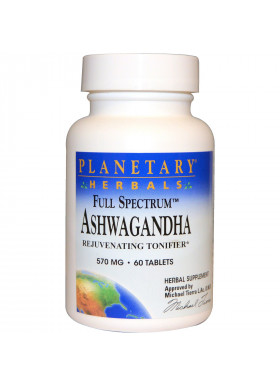 Planetary Herbals, Full Spectrum Ashwagandha, 570 mg, 60 Tablets