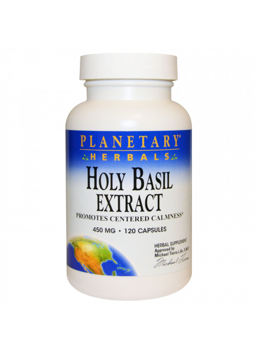 Planetary Herbals, Holy Basil Extract, 450 mg, 120 Capsules