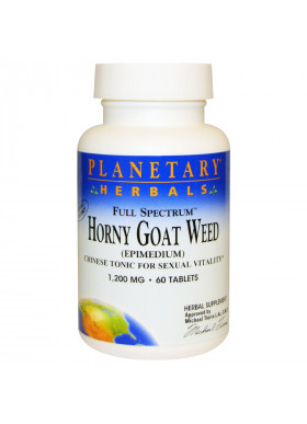 Planetary Herbals, Horny Goat Weed, Full Spectrum, 1,200 mg, 60 Tablets