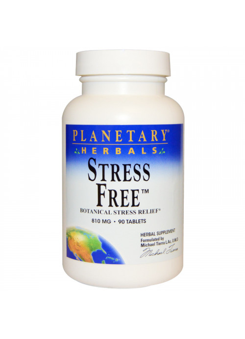 Planetary Herbals, Stress Free, Botanical Stress Relief, 810 mg, 90 Tablets