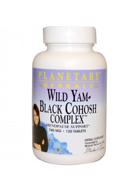 Planetary Herbals, Wild Yam - Black Cohosh Complex, 740 mg, 120 Tablets