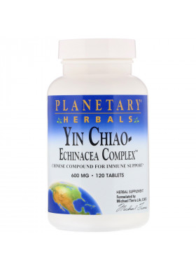 Planetary Herbals, Yin Chiao-Echinacea Complex, 600 mg, 120 Tablets