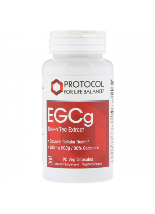 Protocol for Life Balance, EGCg Green Tea Extract, 90 Veg Capsules