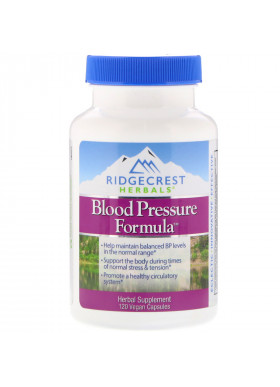 RidgeCrest Herbals, Blood Pressure Formula, 120 Vegan Capsules