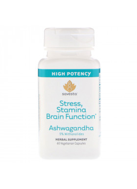 Savesta, Ashwagandha, 60 Vegetarian Capsules