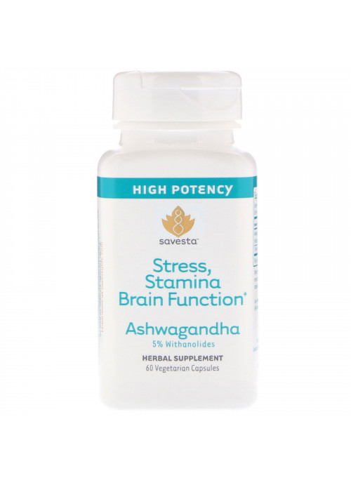 Savesta, Ashwagandha, 60 Vegetarian Capsules