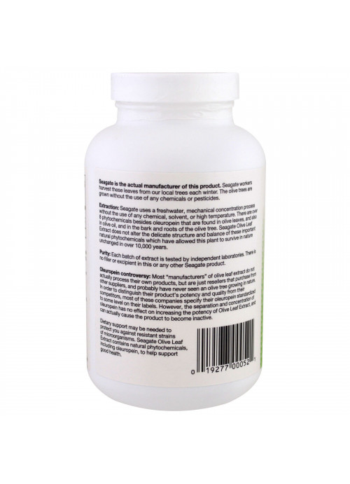 Seagate, Olive Leaf Extract, 450 mg, 250 V Capsules