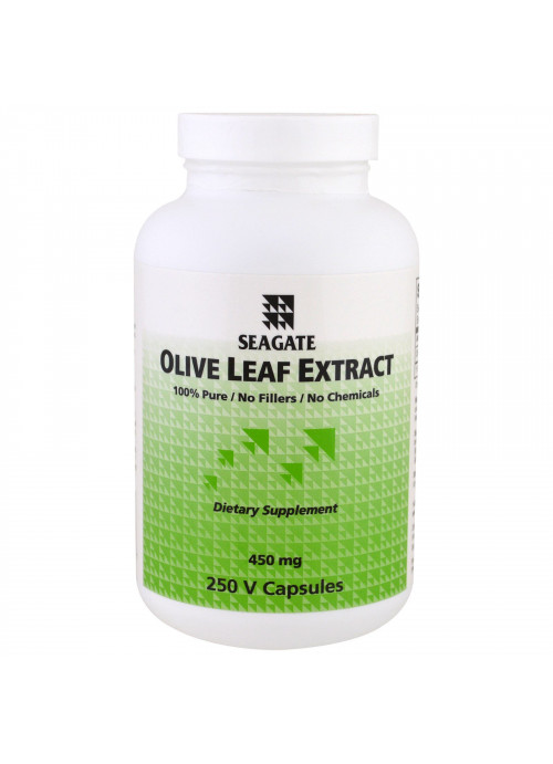 Seagate, Olive Leaf Extract, 450 mg, 250 V Capsules
