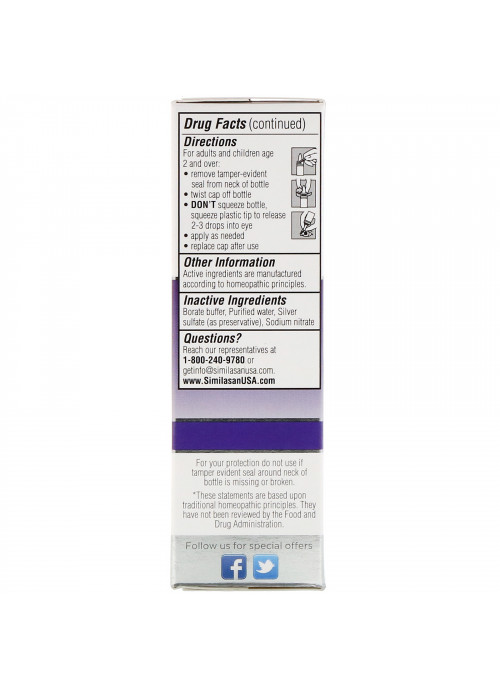 Similasan, Allergy Eye Relief, Sterile Eye Drops, 0.33 fl oz (10 ml)