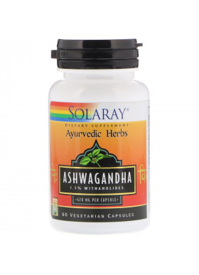 Solaray, Ashwagandha, 470 mg, 60 Vegetarian Capsules