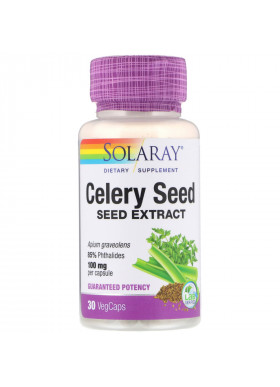 Solaray, Celery Seed Extract, 100 mg, 30 Vegcaps